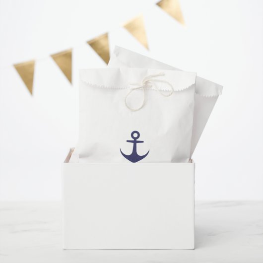 Bedankt om te komen. Anchor Favor Bags Bedankzakje (Feest)