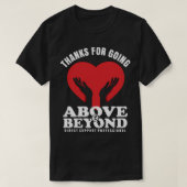 Bedankt om verder te gaan dan DSP Direct Support T-shirt (Design voorkant)