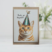 "Bedankt om volmaakt te zijn" Bedankkaart (Staand voorkant)