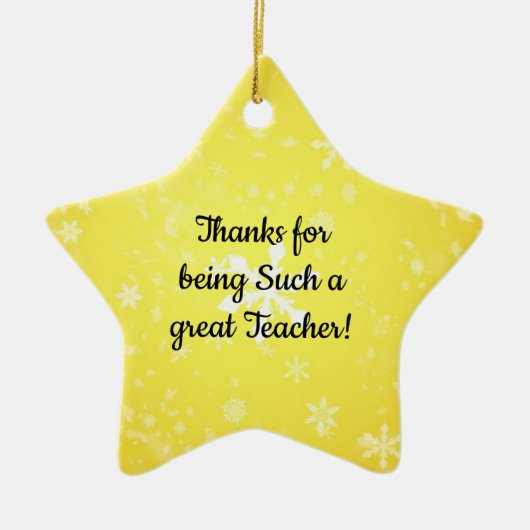 Bedankt om zo'n geweldige leraar ornamenten (Voorkant)