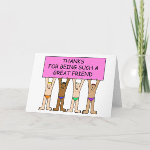 Bedankt om zo'n grote vriend te zijn