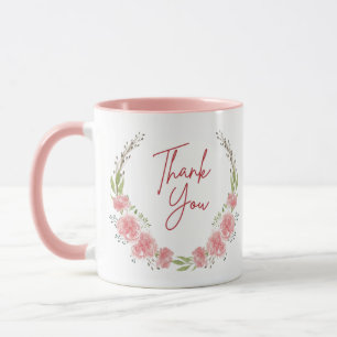 Bedankt onder de bloemen Mokken koffie