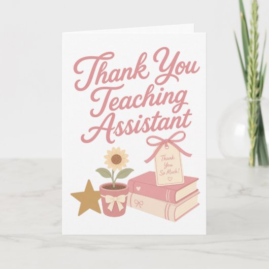 Bedankt Onderwijsassistent Kaart (Voorkant)