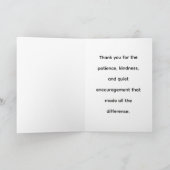 Bedankt Onderwijsassistent Kaart (Binnen)