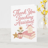 Bedankt Onderwijsassistent Kaart (Gele Bloem)