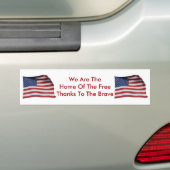 Bedankt op de Bumpersticker van de remmen (Op auto)