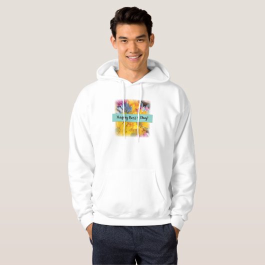 Bedankt op de dag van de bosbranden Gerbera Daisie Hoodie (Voorkant volledig)