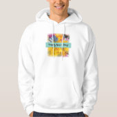 Bedankt op de dag van de bosbranden Gerbera Daisie Hoodie (Voorkant)