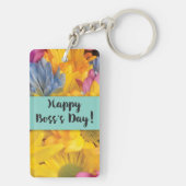 Bedankt op de dag van de bosbranden Gerbera Daisie Sleutelhanger (achterkant)