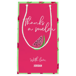 Bedankt op de eerste verjaardag van Melon Watermel Klein Cadeauzakje