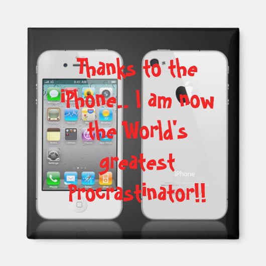 Bedankt op de iPhone..Ik ben nu de Wereld Magneet (Voorkant)