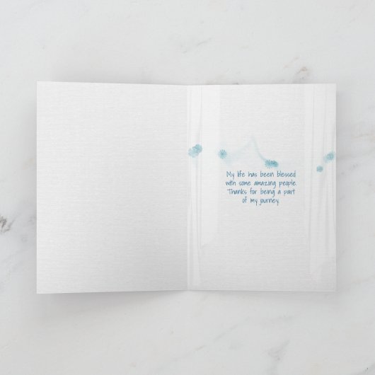 bedankt open raam en zeester oceaan kaart (Binnen)