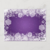 Bedankt Opmerking Baby shower Night Sparkle Paarse Briefkaart (Achterkant)