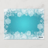 Bedankt Opmerking Baby shower Night Sparkle Turquo Briefkaart (Achterkant)