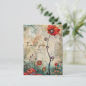 Bedankt Opmerking Kaart All Occasion Blank met env (Staand voorkant)