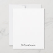 Bedankt Opmerking Kaart All Occasion Blank met env (Achterkant)