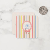 Bedankt Opmerking Kaart: Notitiekaartje (Voorkant / Achterkant in situ)