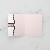 Bedankt Opmerking Kaarten - Franse Bow Dot Swirl v (Binnen)