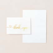 Bedankt Opmerking Kaarten Gold Foil (Display)