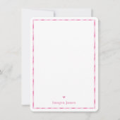 BEDANKT OPMERKING Leuke  check hart roze wit (Voorkant)
