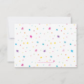 BEDANKT OPMERKING regenboogletters heldere kleuren Kaart (Achterkant)