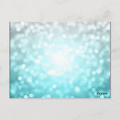 Bedankt Opmerking Strand Ombre Glitter Lights Briefkaart (Achterkant)