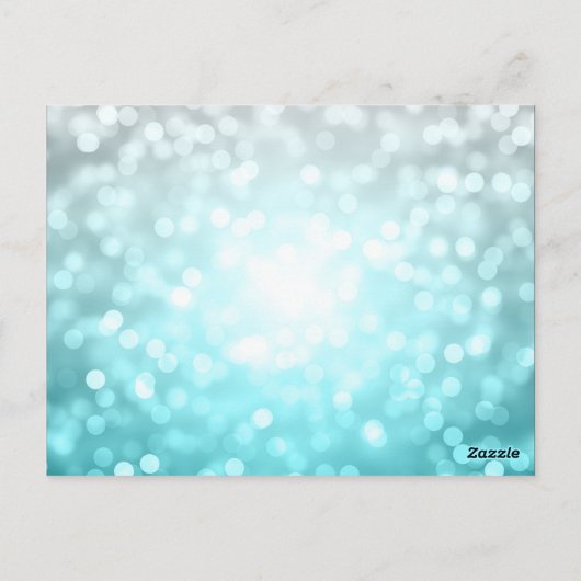 Bedankt Opmerking Strand Ombre Glitter Lights Briefkaart (Achterkant)