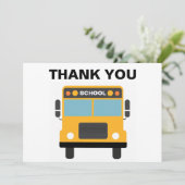 Bedankt Opmerking voor School Bus Driver Kaart (Staand voorkant)