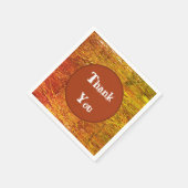 Bedankt Oranje herfstkleuren waardering Servet (Hoek)