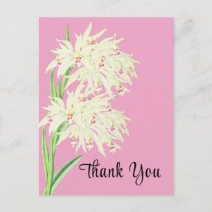 Bedankt Orchidee Bloem Kaart