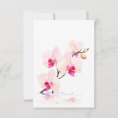 Bedankt, Orchidee Bloesem Bloesem 60ste Verjaardag Bedankkaart (Achterkant)