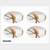 Bedankt ovaal sticker (Vel)