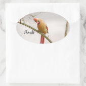 Bedankt ovaal sticker (Tas)