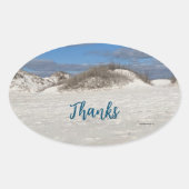Bedankt Ovaal Sticker (Voorkant)