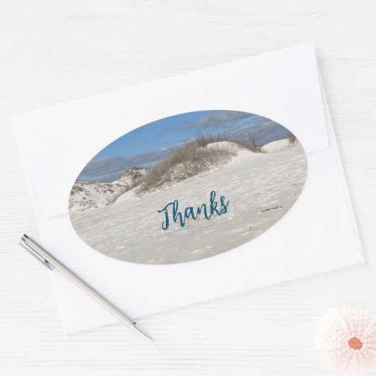 Bedankt Ovaal Sticker (Envelop)