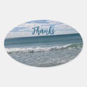 Bedankt Ovaal Sticker (Voorkant)