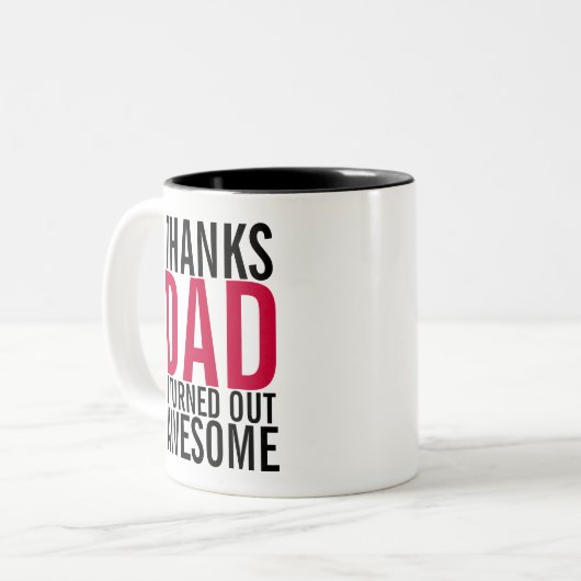 Bedankt pa... ik heb Geweldige Vaderdag Mok uitgem (Voorkant links)