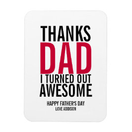 Bedankt pa ik maakte Geweldige vaders dag Magnet u Magneet