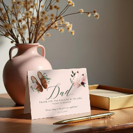 Bedankt pa | Naar mijn zijkant lopen Waterverf-sch