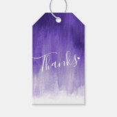 Bedankt paarse abstracte gunst cadeau labels cadeaulabel (Voorkant)