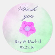 Bedankt  Paarse bloem