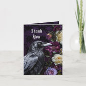 Bedankt Paarse boeket met kraai | Foto (Voorkant)