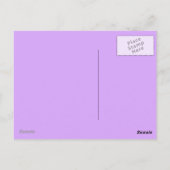 Bedankt paarse patroontje briefkaart (Achterkant)