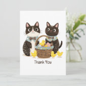 Bedankt Paaskatten Paasmand Baby Chicks (Staand voorkant)