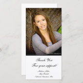 "Bedankt" Pageant-fotokaart Bedankkaart (Voorkant / Achterkant)