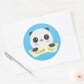 Bedankt Panda Ronde Sticker (Envelop)