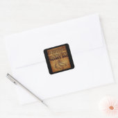 Bedankt pap schaatsen vierkante sticker (Envelop)