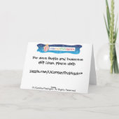 Bedankt, pap...voor het winnen van die swim. bedankkaart (Achterkant)