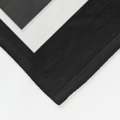 Bedankt papa Birthday Foto Collage Black Fleece Deken (Hoek)