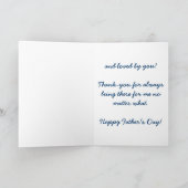 "Bedankt papa" Happy Vaderdag Kaart (Binnen)